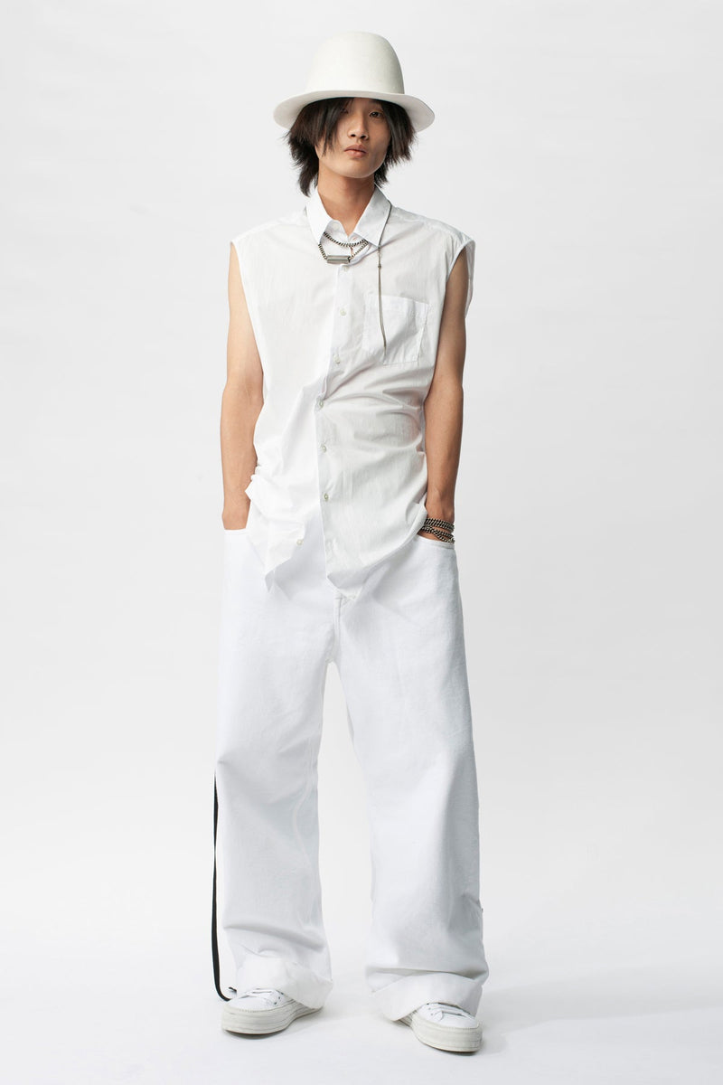 Dorian Sleeveless High Comfort Long Shirt