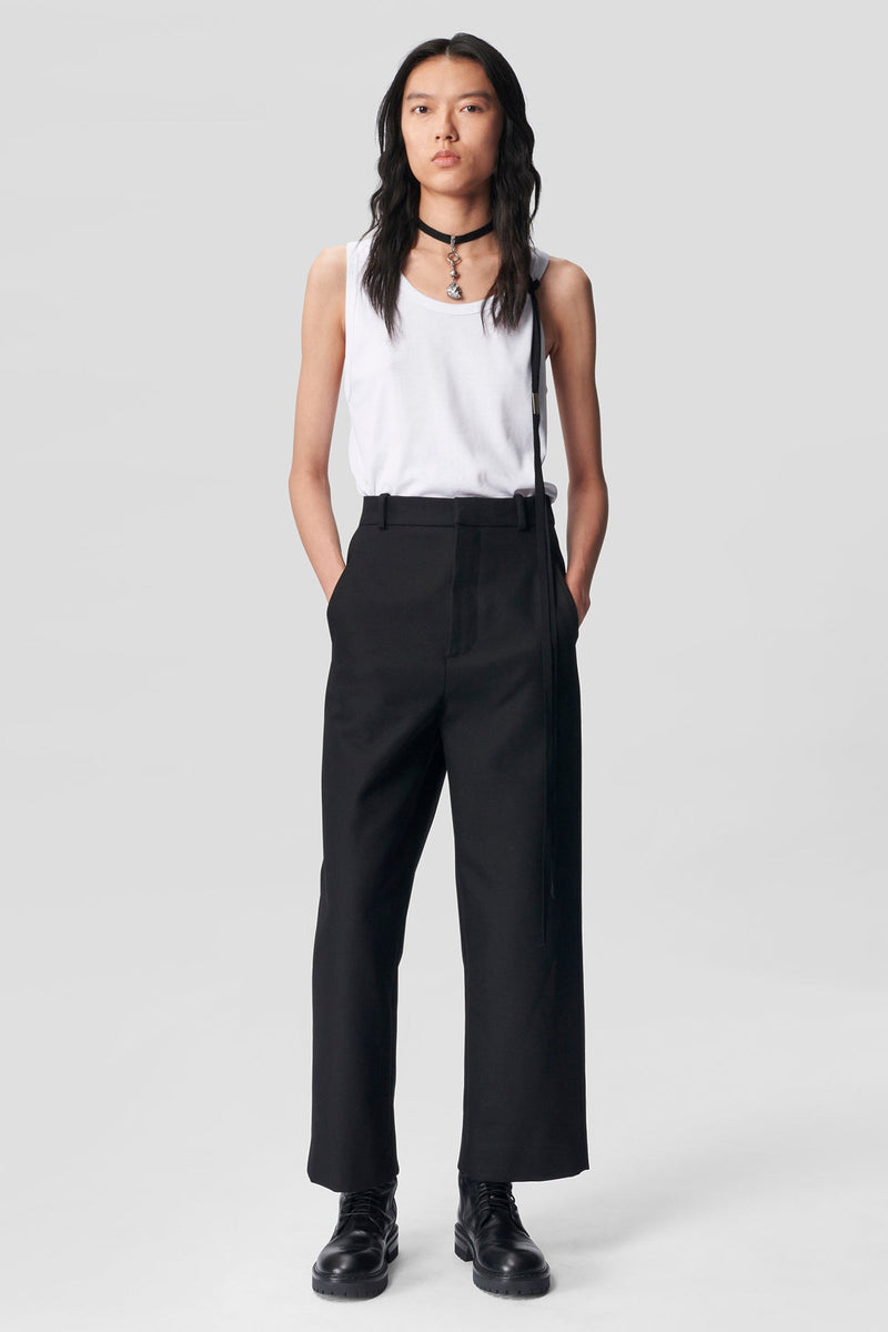 Kylie Cropped High Waist Trousers