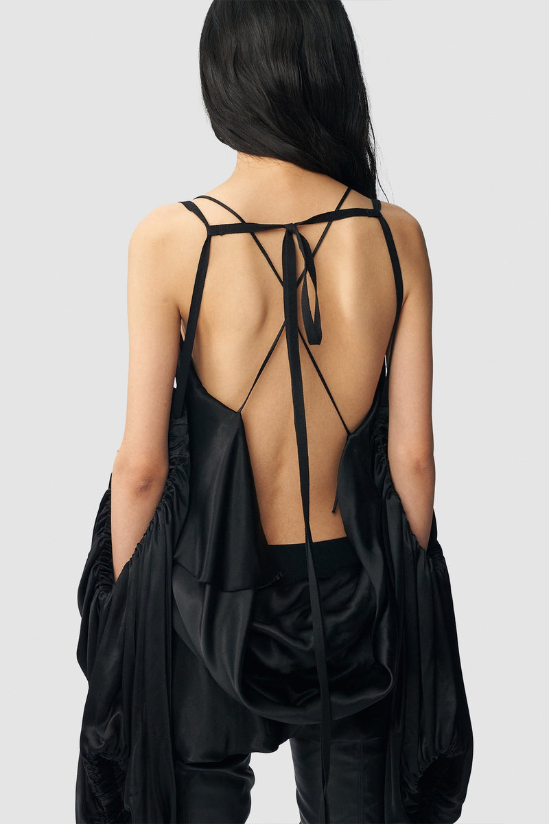 Melba Mini Asymmetric Dress With Detachable Sleeves